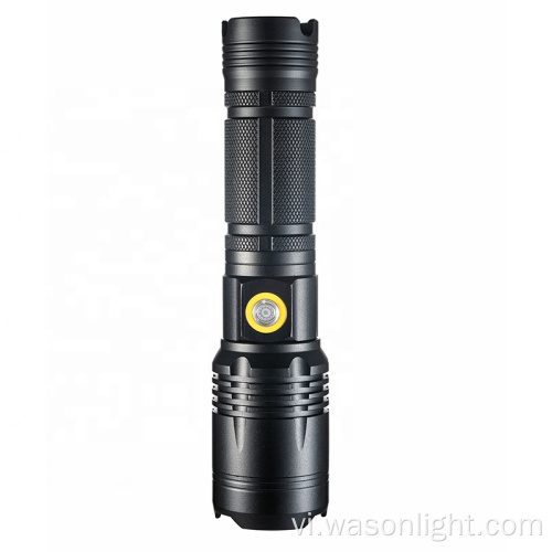 Wason High Lady XHP70 ống kính có thể điều chỉnh đèn pin 2000 lumens dài săn bắn USB-C Đèn đèn LED có tính phí với dây buộc